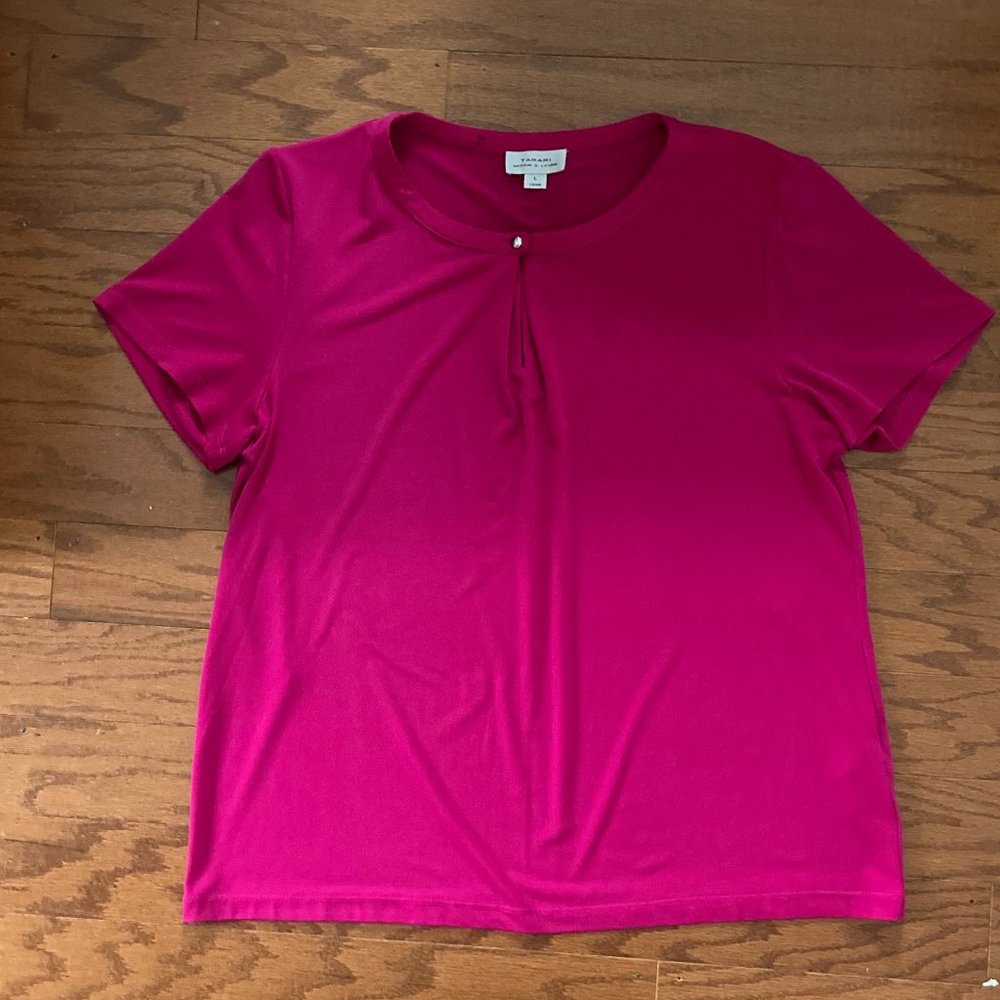 Tahari Women's Short Sleeve Blouse